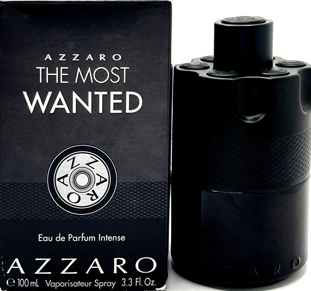 AZZARO THE MOST WANTED INTENSE EAU DE PARFUM SPRAY FOR MEN 3.38 Oz / 100 ml NEW! Fit And Glow