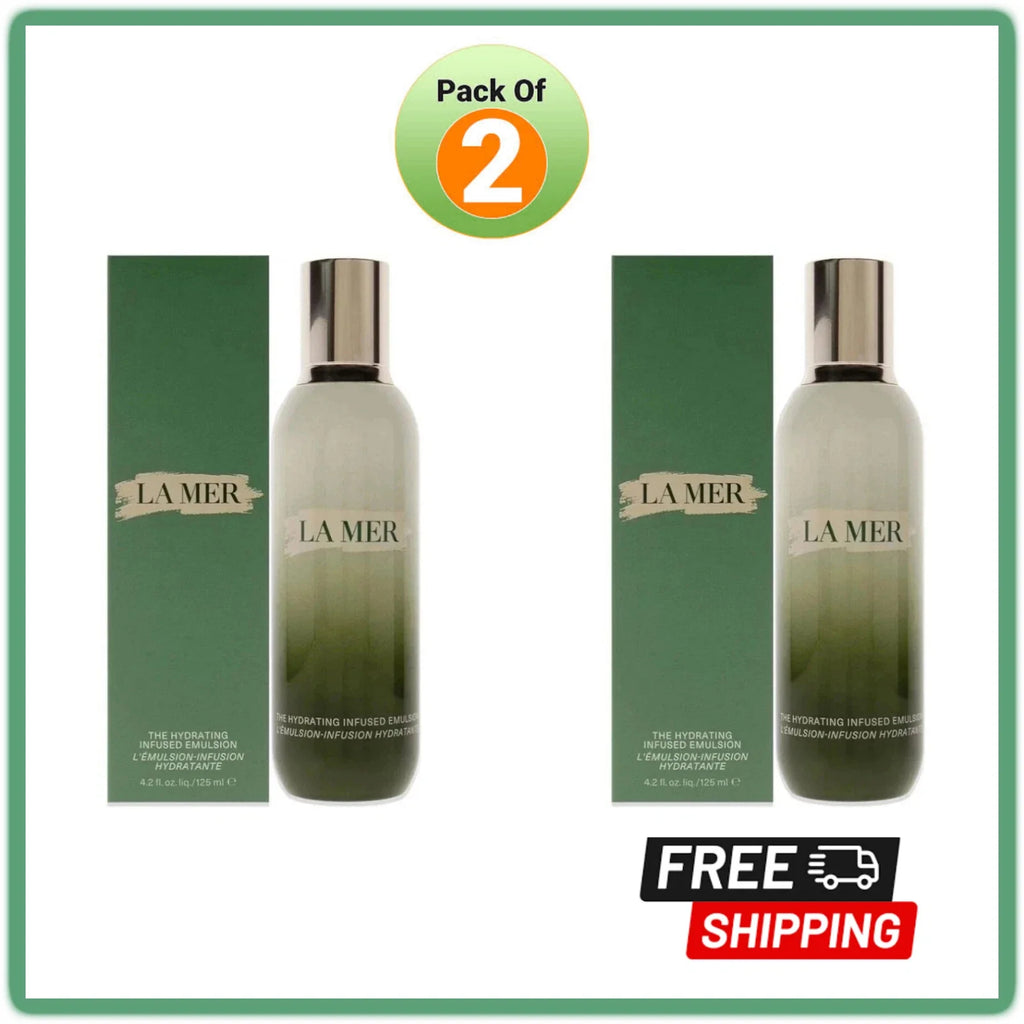 (2X) LA MER The Hydrating Infused Emulsion - 4.2fl. oz / 125ml - New Fit And Glow
