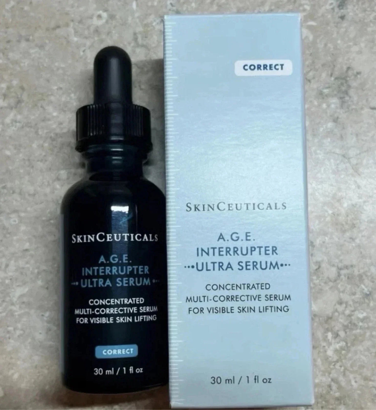 SkinCeuticals AGE A.G.E. Interrupter Ultra Serum Full Size 1 OZ NEW Sealed Fit And Glow