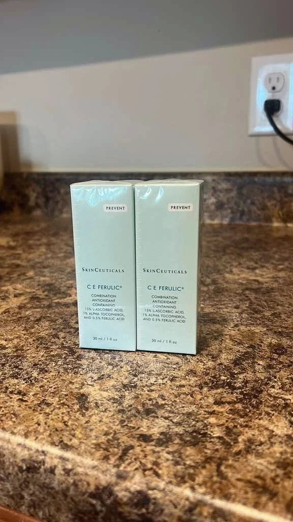 2 Pack SkinCeuticals C E Ferulic Serum 15% L-Ascorbic Acid 30 ml / 1 fl oz New Fit And Glow
