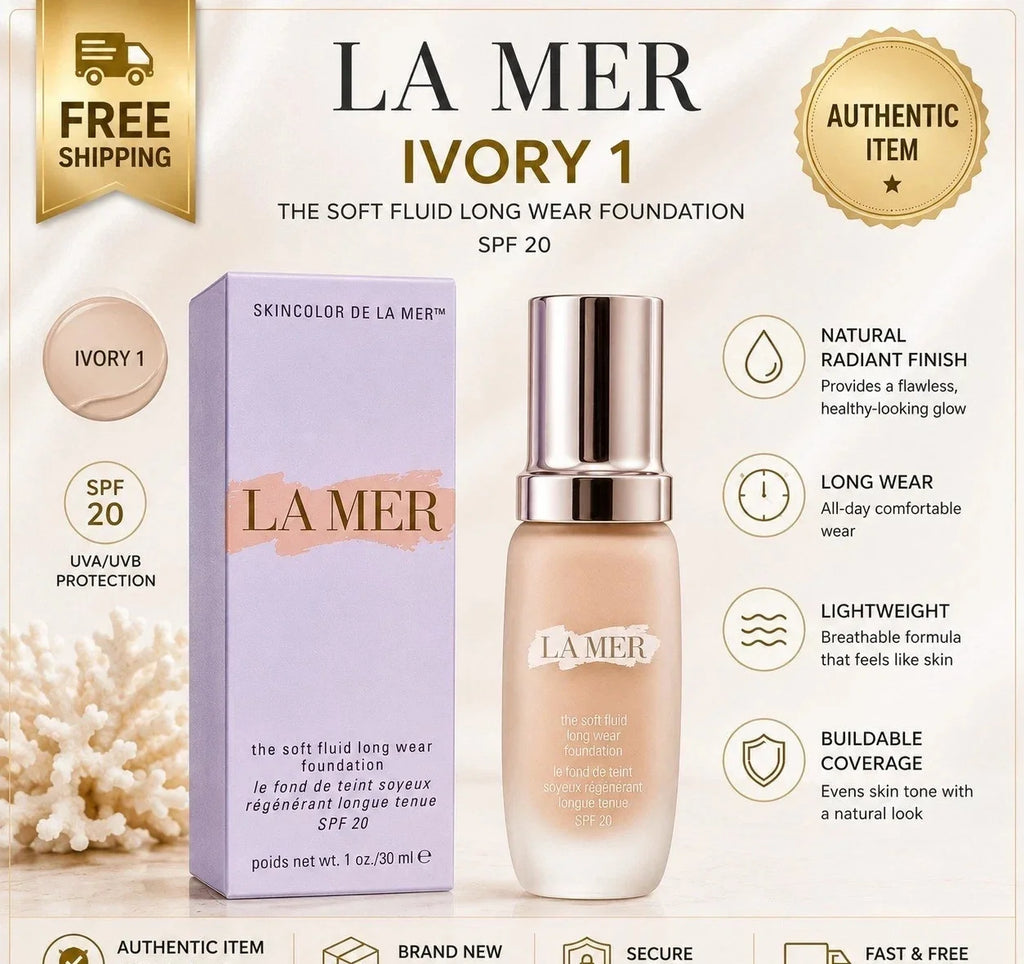 La Mer The Soft Fluid Long Wear Foundation 1oz SPF 20 SEALED Fit And Glow