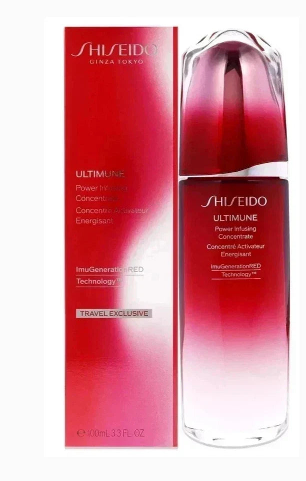 SHISEIDO ULTIMUNE Power Infusing Concentrate 100ML MAX Strength 3.3oz New Fit And Glow