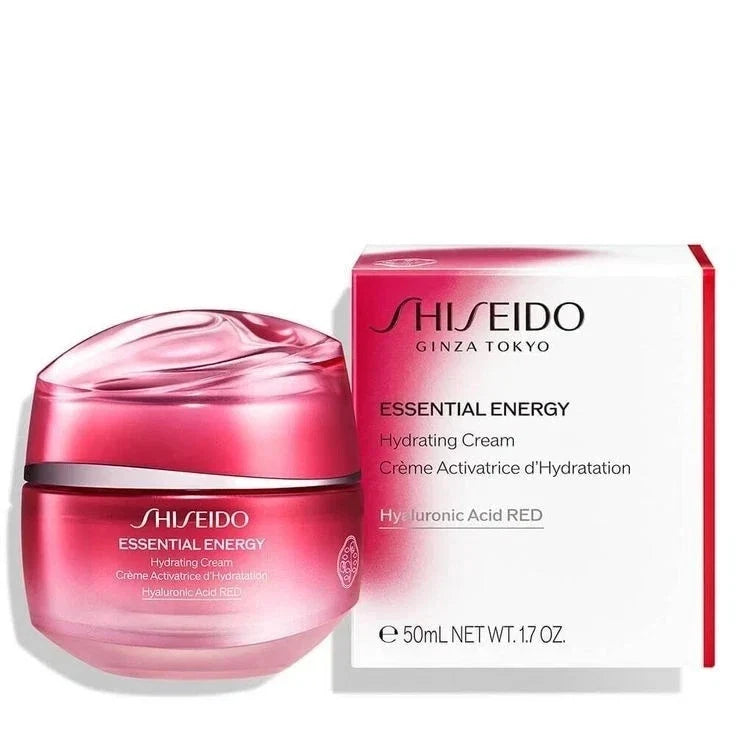 New Shiseido Essential Energy Hydrating Cream 1.7 oz / 50mL – Hyaluronic Acid – Red Fit And Glow