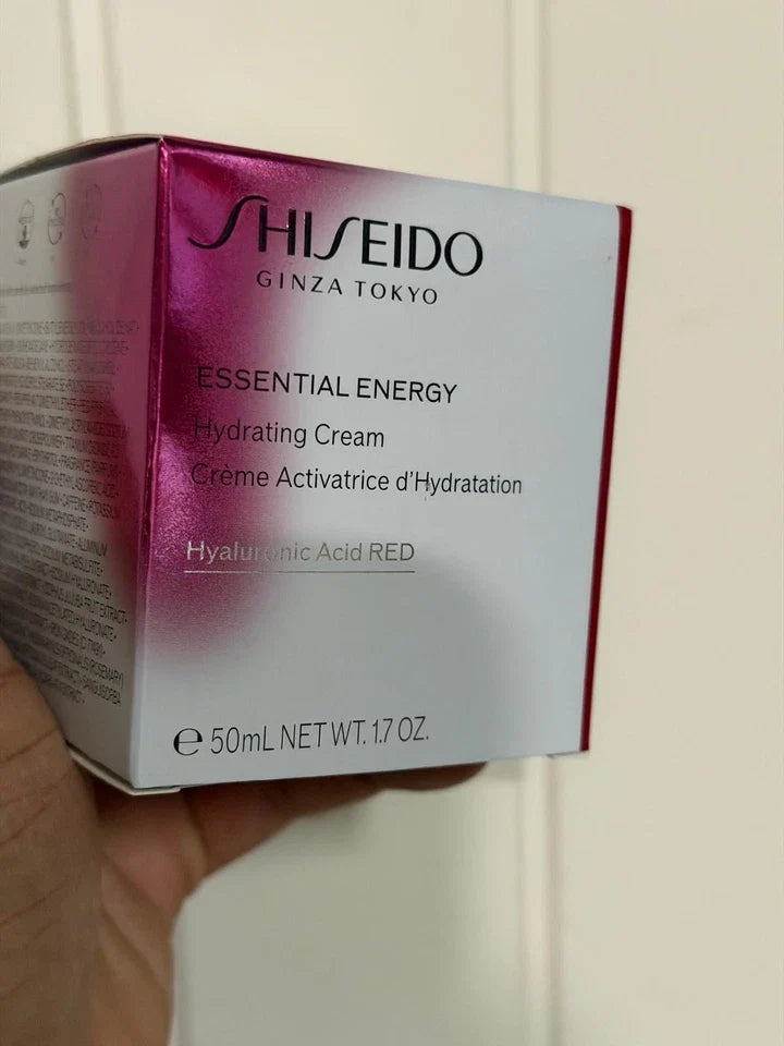 New Shiseido Essential Energy Hydrating Cream 1.7 oz / 50mL – Hyaluronic Acid – Red Fit And Glow
