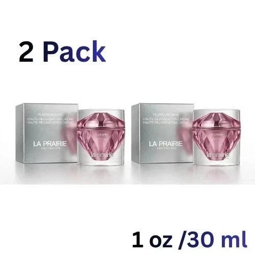 NEW 2 Pack La Prairie Platinum Rare Haute-Rejuvenation Cream 30ml 1oz USA Fit And Glow