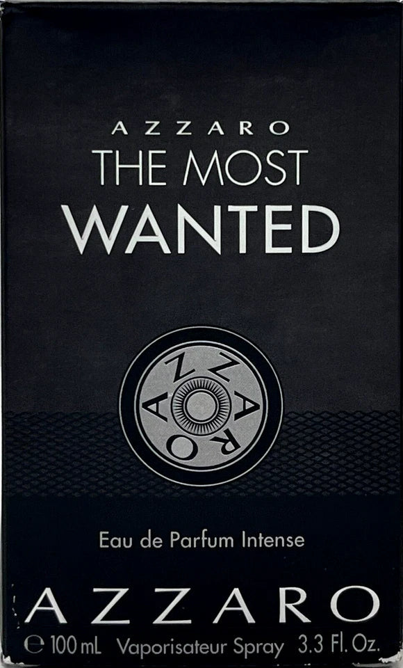 AZZARO THE MOST WANTED INTENSE EAU DE PARFUM SPRAY FOR MEN 3.38 Oz / 100 ml NEW! Fit And Glow